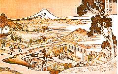 Hokusai plantation de thé