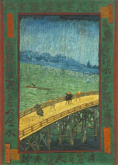 Van Gogh, d'après Hiroshige, le pont d'Ohashi 