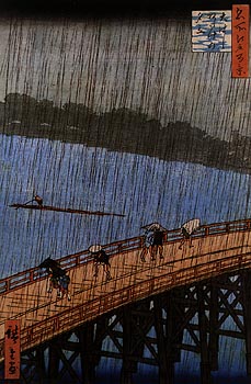 Hiroshige, le pont d'Ohashi 