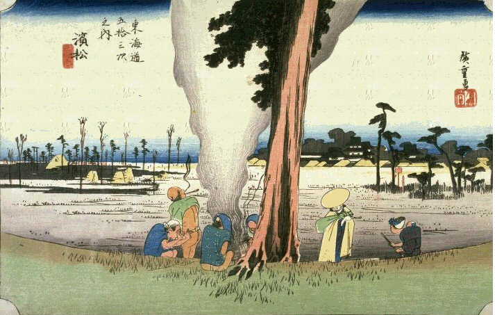 Hiroshige, relais sur la Tokaido